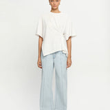KIVARI - Vera Asymmetrical Tee - Ivory