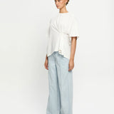 KIVARI - Vera Asymmetrical Tee - Ivory