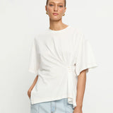 KIVARI - Vera Asymmetrical Tee - Ivory