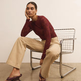 KIVARI - Victoria Lace Top - Plum