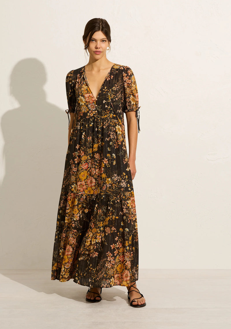Auguste - Evie Maxi Dress - Black & Gold