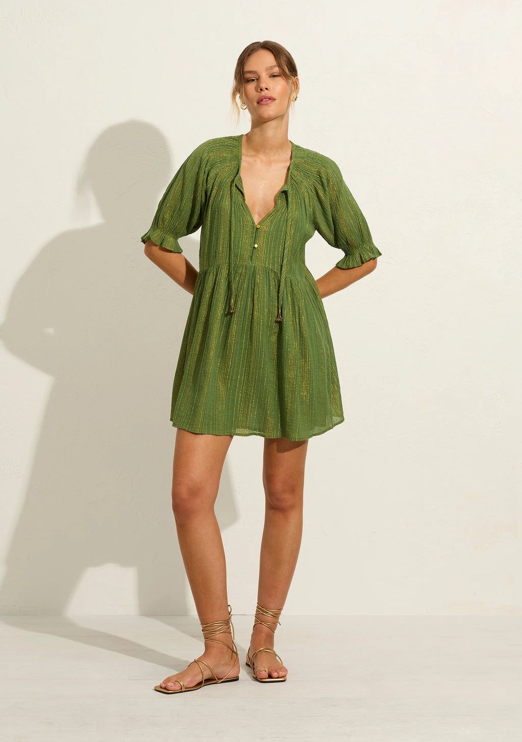 Auguste - Brielle Mini Dress - Seasonal Green