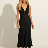 AUGUSTE - Aida Midi Dress - Black
