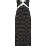 AUGUSTE - Darlene Midi Dress - Black Polka
