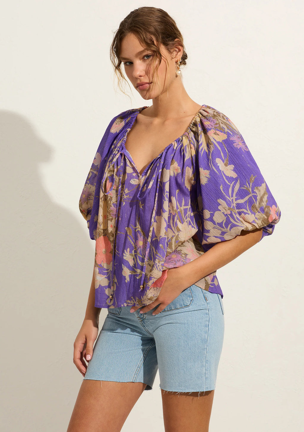 Auguste - Cora Blouse - Lavender Floral