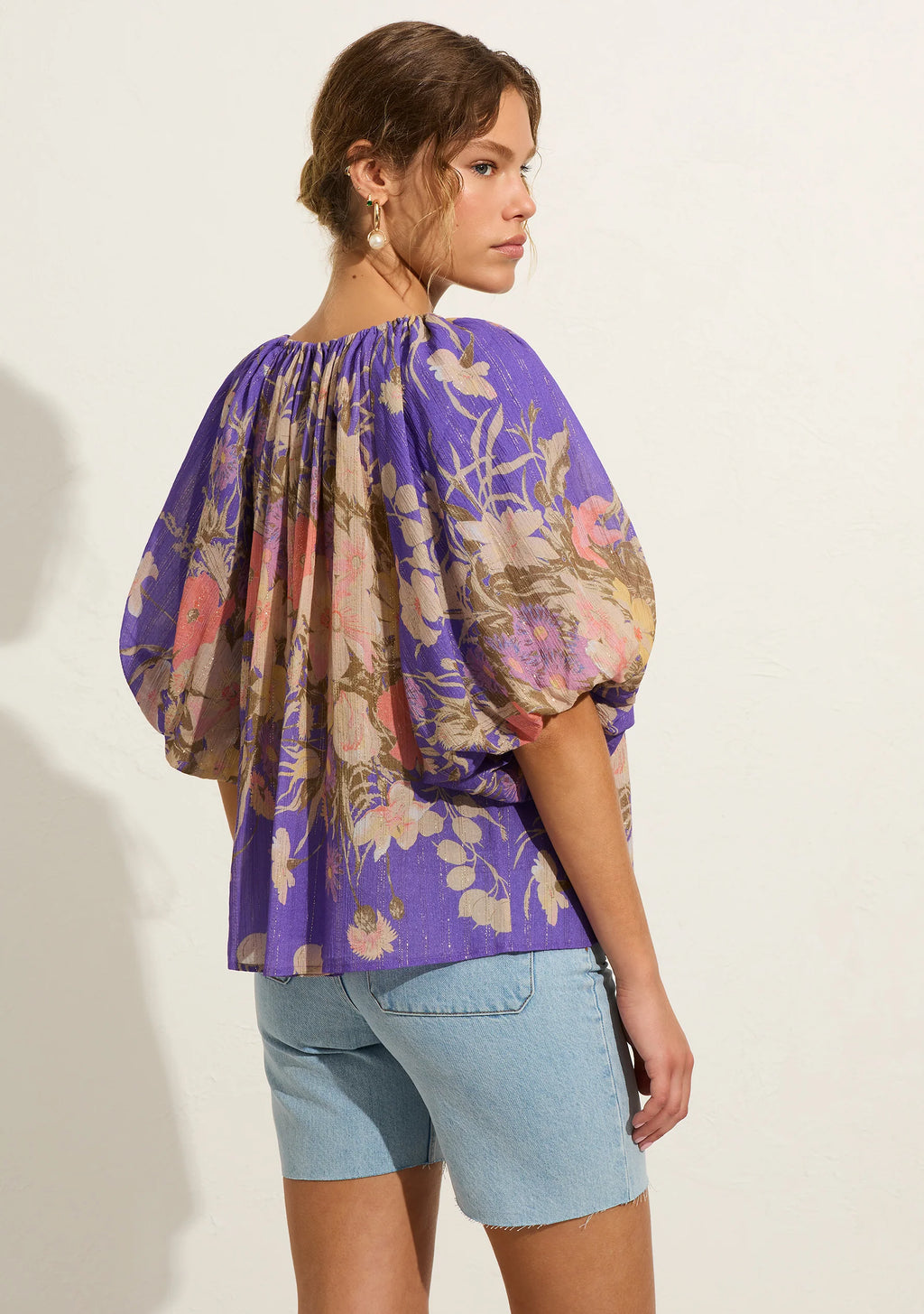 Auguste - Cora Blouse - Lavender Floral