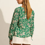 AUGUSTE - Lennox Blouse - Apple Green