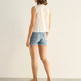 AUGUSTE - Bellamy Embroidered Blouse - White