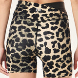 P.E NATION - Wander 5" Bike Short - Leopard Print / Smokestone One