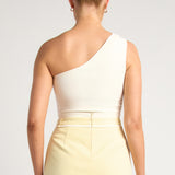 Kirra One Shoulder Top - White