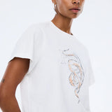 ENA PELLY - Vintage Snake Baby Tee - Vintage White