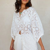 SPELL - Yaya Lace Blouse - Antique White