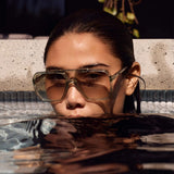 VALLEY EYEWEAR - Rodeo - Transparent Sage w. Gold Metal / Light Green Lens