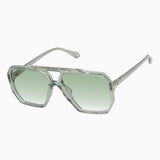 VALLEY EYEWEAR - Rodeo - Transparent Sage w. Gold Metal / Light Green Lens