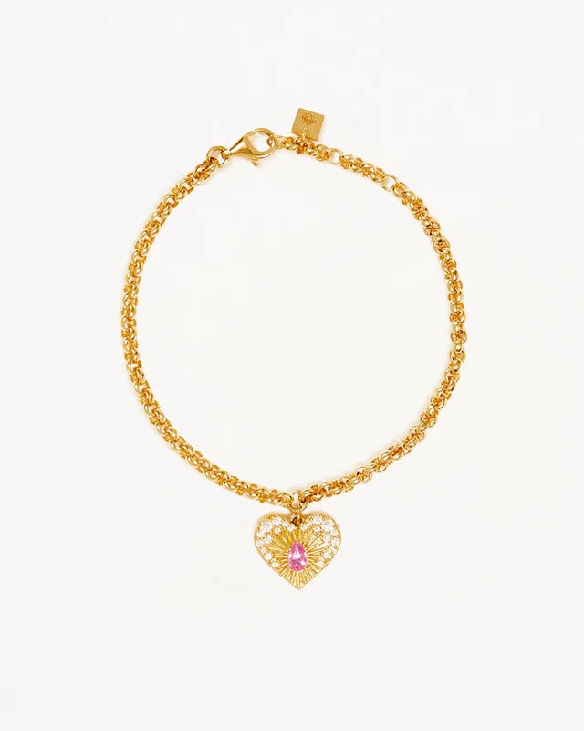 By Charlotte - Connect With Your Heart Bracelet - 18K Gold Vermeil