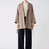 ESMAEE - Adele Double Faced Wool Coat - Mushroom