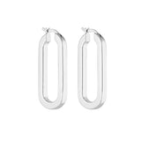 PORTER - Baby Oval Hoops | Silver