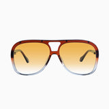 VALLEY EYEWEAR - Bang - Burnt Orange w Silver metal Trim / Black Gradient Lens