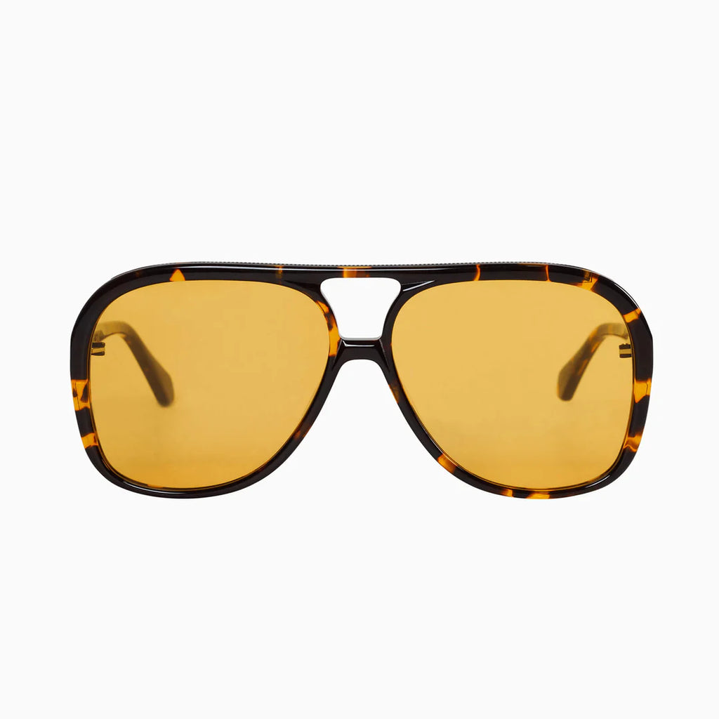 Valley Eyewear - Bang Dark Tortoise W/Matte Black Metal Trim / Orange Lens