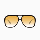 VALLEY EYEWEAR - Bang - Gloss Black w. Matte Black Metal / Orange Gradient Lens