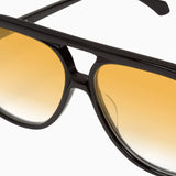 VALLEY EYEWEAR - Bang - Gloss Black w. Matte Black Metal / Orange Gradient Lens