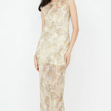 BEC + BRIDGE - Shyla Boat Neck Dress - Faded Paisley