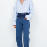 BEC + BRIDGE - Tia Oversized Shirt - Sky Blue