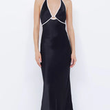 BEC + BRIDGE - Zariah Halter Dress - Black/Ivory