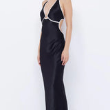 BEC + BRIDGE - Zariah Halter Dress - Black/Ivory