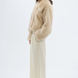 BUBISH - Ashton Faux Fur Jacket - Ivory
