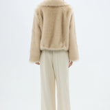 BUBISH - Ashton Faux Fur Jacket - Ivory