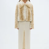 BUBISH - Chelsea Faux Fur Jacket - Neutral