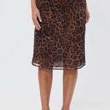 BUBISH - Hailey Midi Skirt - Leopard