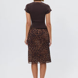 BUBISH - Hailey Midi Skirt - Leopard