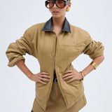 BUBISH - Olivia Cinched Country Jacket - Tan