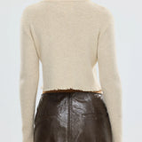 BUBISH - Rosette Cardigan - Oatmeal