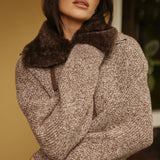 BUBISH - Ruby Knit Cardigan - Chocolate Marle