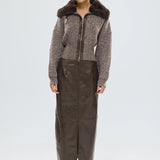 BUBISH - Ruby Knit Cardigan - Chocolate Marle