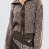 BUBISH - Ruby Knit Cardigan - Chocolate Marle