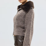 BUBISH - Ruby Knit Cardigan - Chocolate Marle