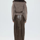 BUBISH - Ruby Knit Cardigan - Chocolate Marle
