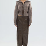 BUBISH - Ruby Knit Cardigan - Chocolate Marle