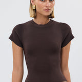 BUBISH - Tori Knit Top - Chocolate