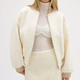 BÜBISH- Alanna Boucle Bomber- Oatmeal