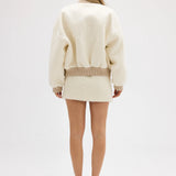 BÜBISH- Alanna Boucle Bomber- Oatmeal