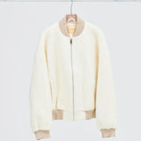 BÜBISH- Alanna Boucle Bomber- Oatmeal