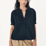 ROWIE - Cora Spring Blouse - Ink Cotton