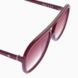 VALLEY EYEWEAR - Bang - Burgundy w. Gold Metal / Rose Gradient Lens