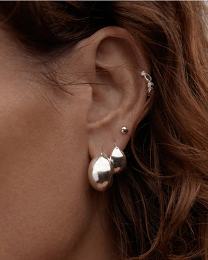 BY CHARLOTTE - Sunkissed Small Hoops - Silver