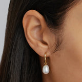 BY CHARLOTTE - Harmony Pearl Hook Earrings | Gold